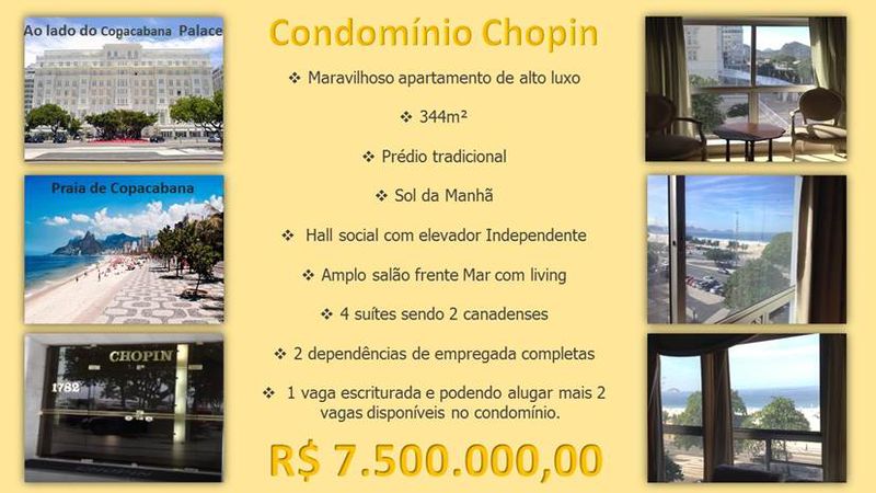 Conheça , AV. ATLÂNTICA / COPACABANA PALACE - MRI4024 - 1 1