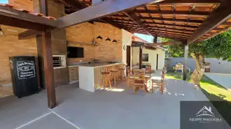 Belíssima residência de alto padrão com 6 quartos, sendo 3 suítes, sauna, área gourmet completa em um bairro nobre de Miguel Pereira. - casavillage2100