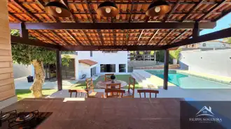 Belíssima residência de alto padrão com 6 quartos, sendo 3 suítes, sauna, área gourmet completa em um bairro nobre de Miguel Pereira. - casavillage2100