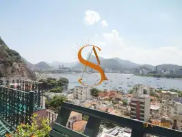 VISTA DESLUMBRANTE! - Cobertura à venda Avenida São Sebastião,Rio de Janeiro,RJ Urca - R$ 5.500.000 - COB-URCA