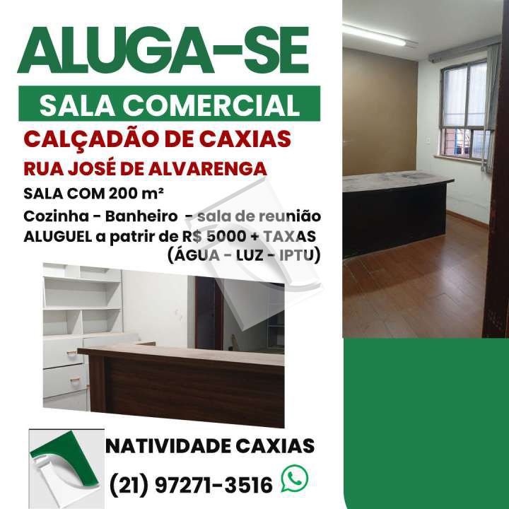 Conheça Sala Comercial 200m² para alugar Rua José de Alvarenga, Centro, centro,Duque de Caxias - R$ 5.000 - SA00001 - 1 1