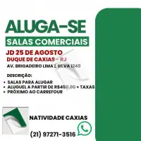 Sala Comercial para alugar Jardim Vinte e Cinco de Agosto, Duque de Caxias - R$ 450 - SA00002