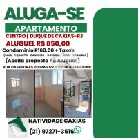 Apartamento para alugar Rua das Pedras, Centro, centro, Duque de Caxias - R$ 850 - AP10001