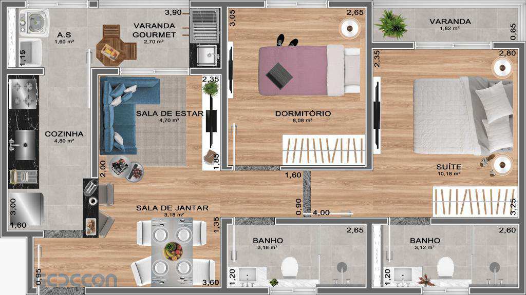 Conheça Residencial Roma em Sumaré/SP - 848 - 3 3