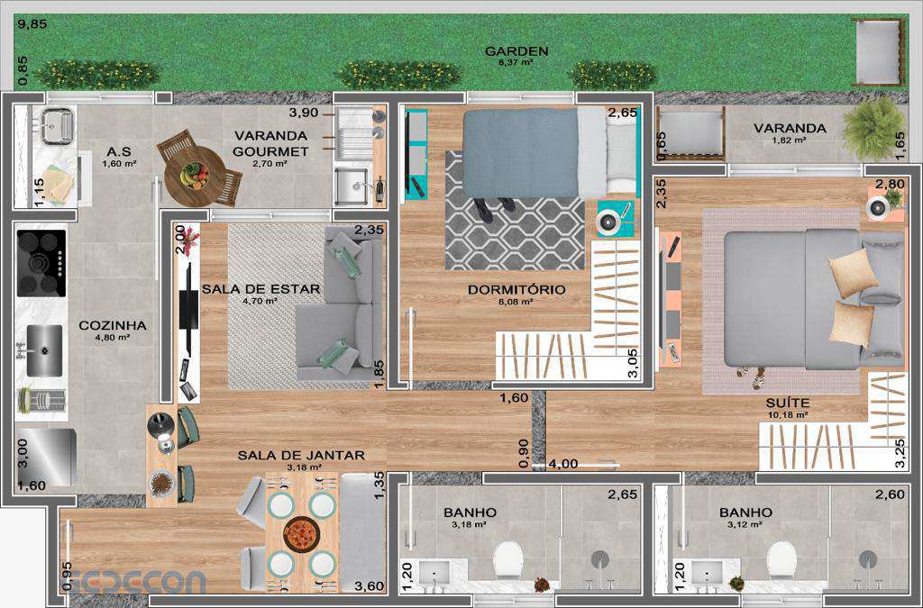 Conheça Residencial Roma em Sumaré/SP - 848 - 4 4
