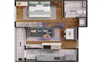 Conheça PLANTA 3 do imóvel - Lançamento STUDIO FIT - Campinas - SP - Jardim Ibirapuera - 804 - 3 PLANTA 3 - 3