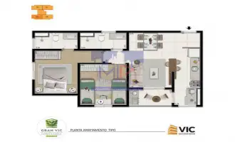 Conheça Lançamento Gran VIC Santana - Hortolândia - SP - Jardim Amanda I - 798 - 2 2