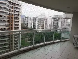 Conheça Varanda do imóvel - Apartamento para alugar Avenida dos Flamboyants, Barra da Tijuca, Rio de Janeiro - R$ 6.400 - BSD218 - 20 Varanda - 20