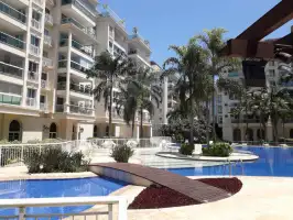 ÓTIMA OPORTUNIDADE  - Apartamento com lazer completo à venda Avenida Jornalista Tim Lopes, Barra da Tijuca, Rio de Janeiro - R$ 1.840.000 - BSD458