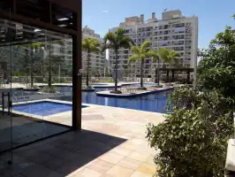 Imperdível - Apartamento com lazer completo para alugar Estrada Benvindo de Novais, Recreio dos Bandeirantes, Rio de Janeiro - R$ 2.500 - BSD446