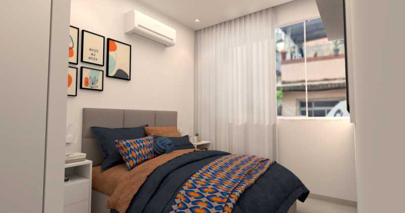 Conheça 692930f391129d42-quarto 02 do imóvel - Casa de Vila à venda Rua Fernandes Guimarães,Botafogo, Zona Sul,Rio de Janeiro - R$ 699.000 - C-997 - 4 692930f391129d42-quarto 02 - 4