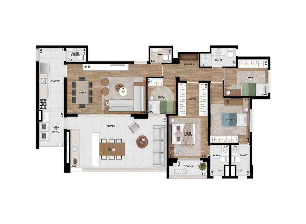136m 4 Dorms 2 Suites - 3