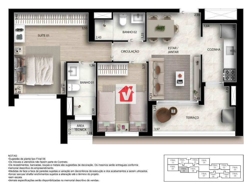 Conheça Apartamento com lazer completo 3 quartos à venda Vila Anastácio, Zona Oeste, São Paulo - CVAP30042 - 7 7
