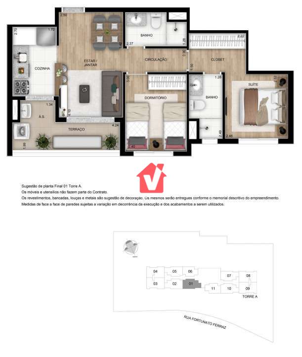 Conheça Apartamento com lazer completo à venda Rua Fortunato Ferraz, Vila Anastácio, Zona Oeste, São Paulo - R$ 810.000 - CVAP20007 - 2 2