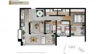 planta 91m 3 dorms - 4