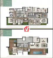 Planta Cobertura Duplex 923m - 3