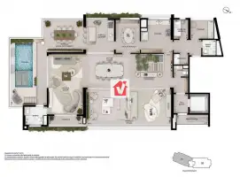 Condomínio Ampere Brooklin - Lançamento - Apartamento com Área Privativa 4 quartos à venda Condomínio Ampere Brooklin - Brooklin Paulista, São Paulo - CVAP40008