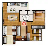Condomínio Passeio Leopoldina - Condomínio Clube  - Apartamento com lazer completo 3 quartos à venda Condomínio Passeio Leopoldina - Vila Leopoldina, Zona Oeste,São Paulo - R$ 695.000 - CVAP30030