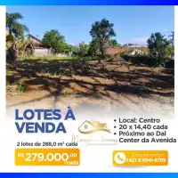 Lote à venda CENTRO, CENTRO,Prudentópolis - R$ 279.000 - LO00005