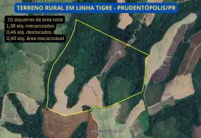 TERRENO RURAL DE 7 ALQUEIRES EM LINHA TIGRE - RU00004