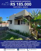 Casa 1 quarto à venda Ponte Preta, Maricá - R$ 185.000 - PNP2306