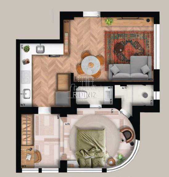 Conheça Apartamento à venda quarto e sala Rua Visconde de Ouro Preto, Raro Palacete, Botafogo, Rio de Janeiro / RJ - im011598 - 1 1